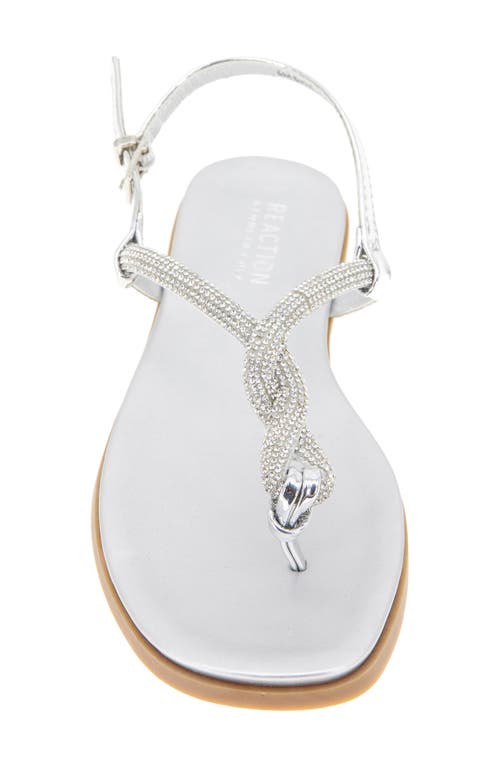 Reaction Kenneth Cole Whitney Crystal Strap Flat Sandal
