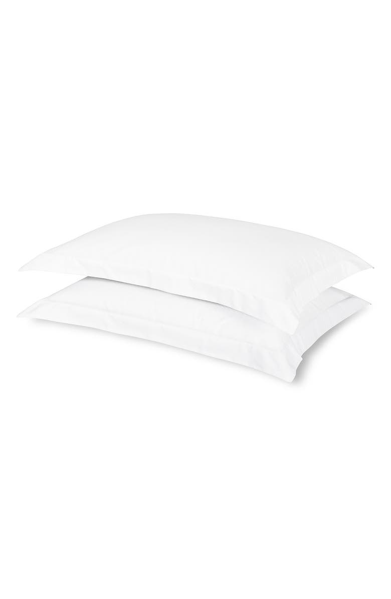 H BY FRETTE Checkered Cotton Sateen Pillowcase, Main, color, 