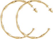 Jane Basch Designs Bamboo Hoop Earrings