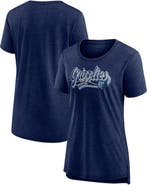 FANATICS Women's Fanatics Branded Heather Navy Memphis Grizzlies League Leader Tri-Blend T-Shirt
