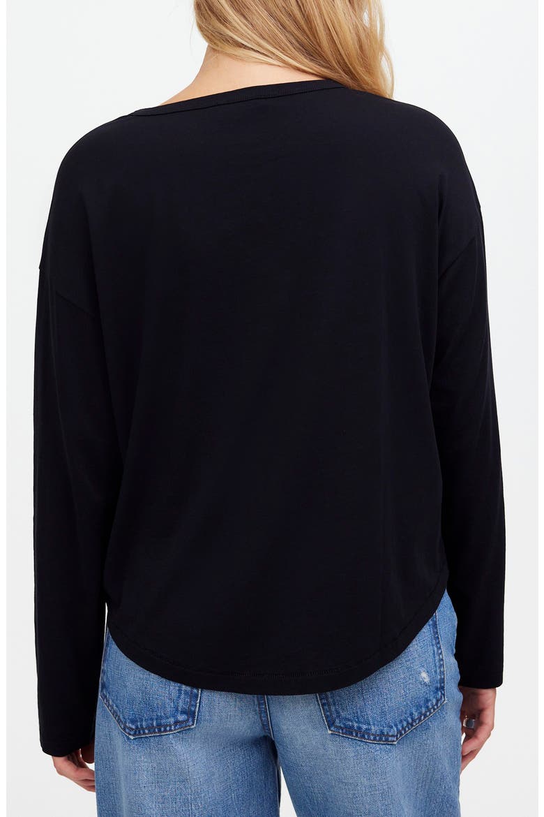 Relaxed Long Sleeve T-Shirt, Alternate, color, JET BLACK