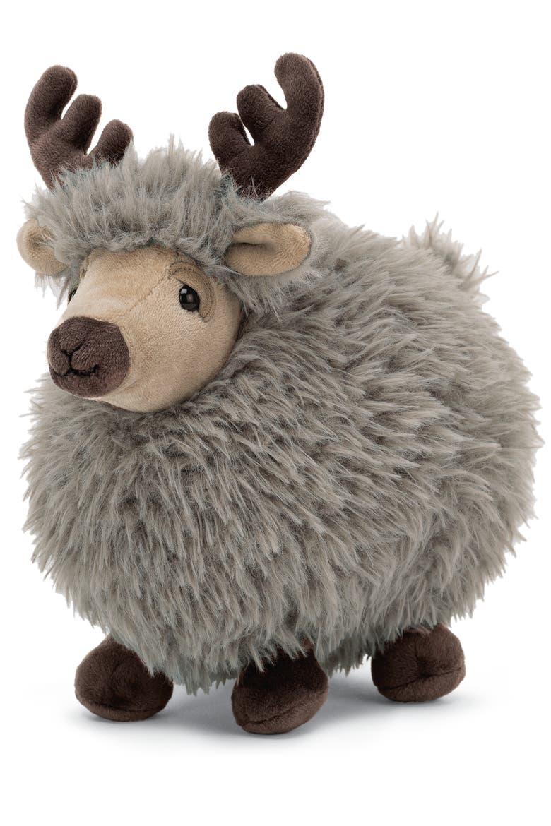 Small Rolbie Reindeer Stuffed Animal, Main, color, BEIGE