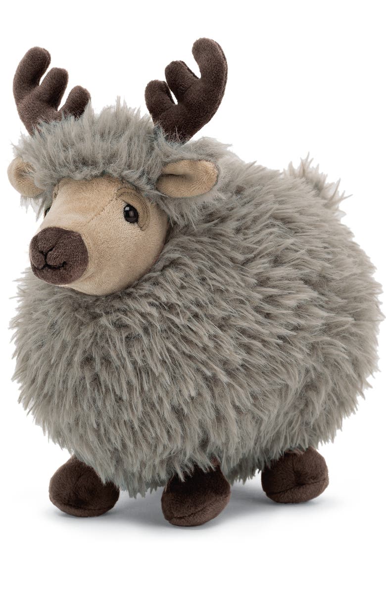Jellycat Small Rolbie Reindeer Stuffed Animal, Main, color,