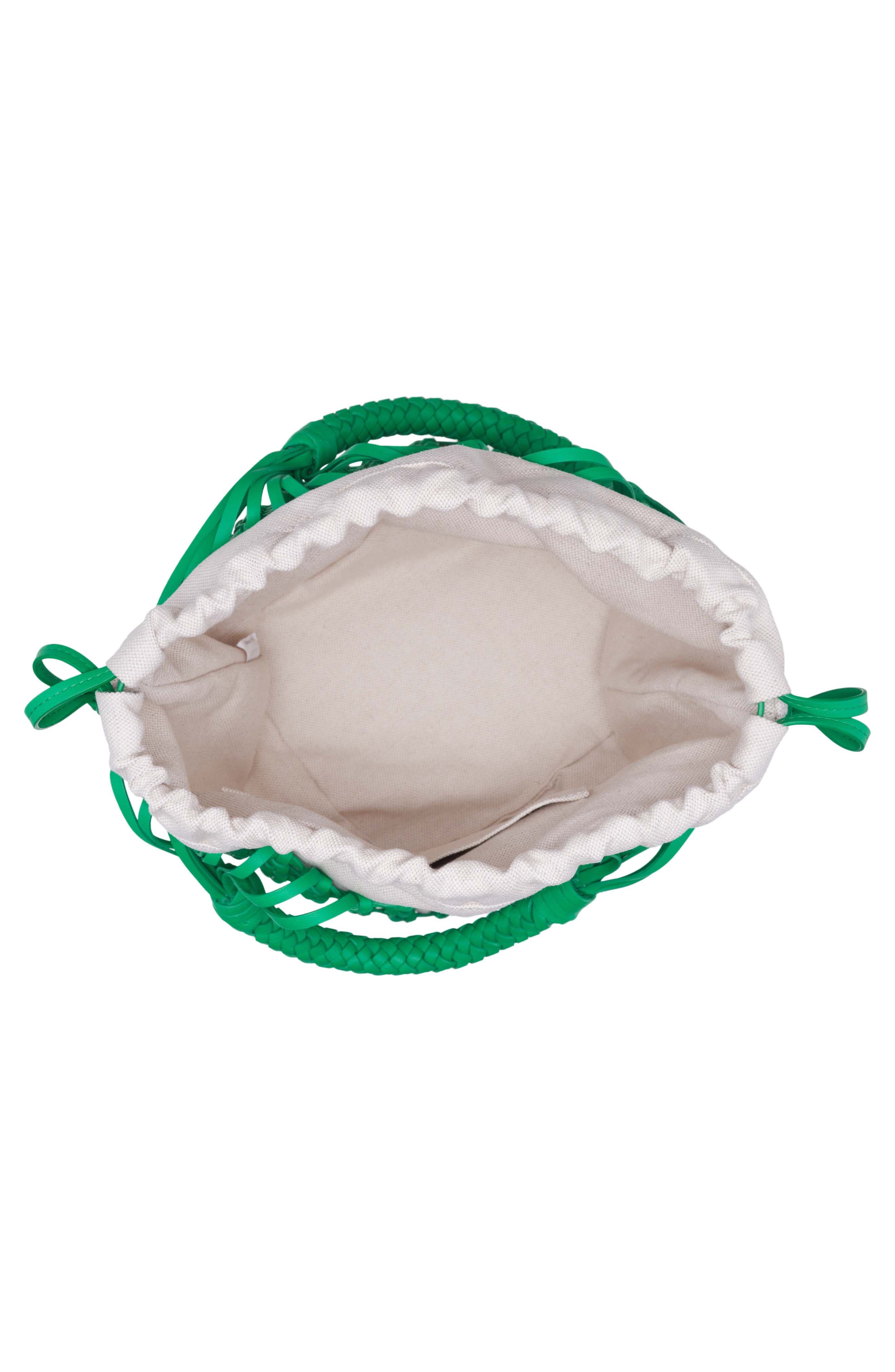 Bottega Veneta Intrecciato Macramé Leather Top Handle Bag, Alternate, color, 