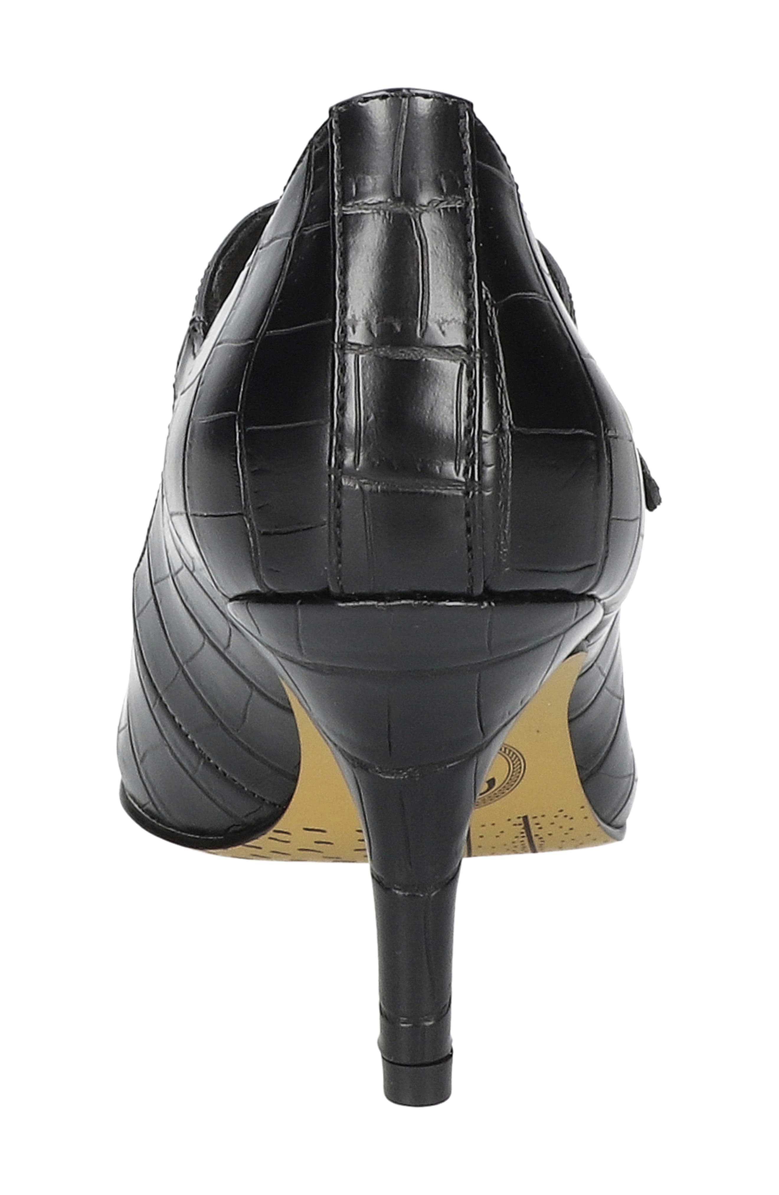 Bella Vita Lainey Pointed Toe Pump, Alternate, color, Black Croco