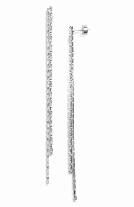 Nordstrom Cubic Zirconia Tassel Earrings