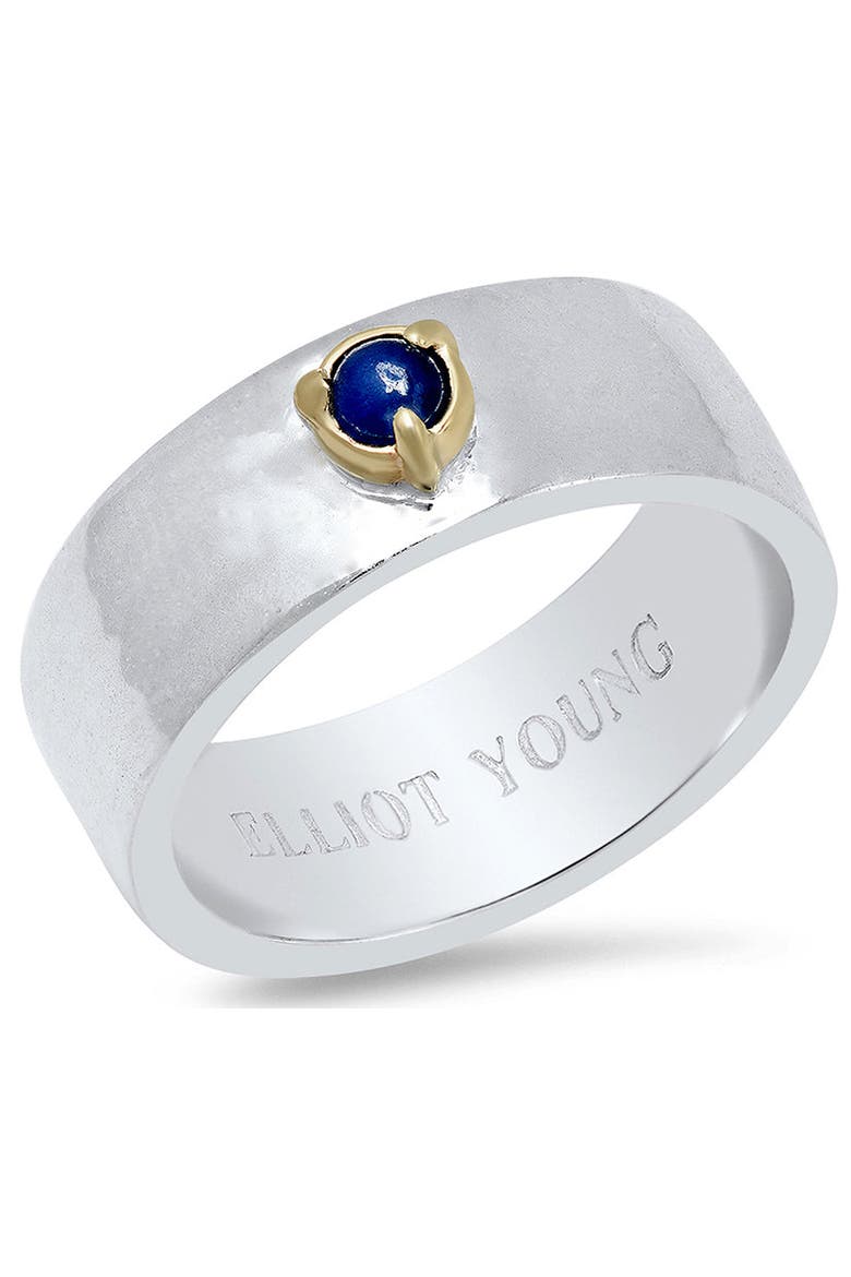 "Liquid Metal" Wide Band Claw Ring, Main, color, Sapphire