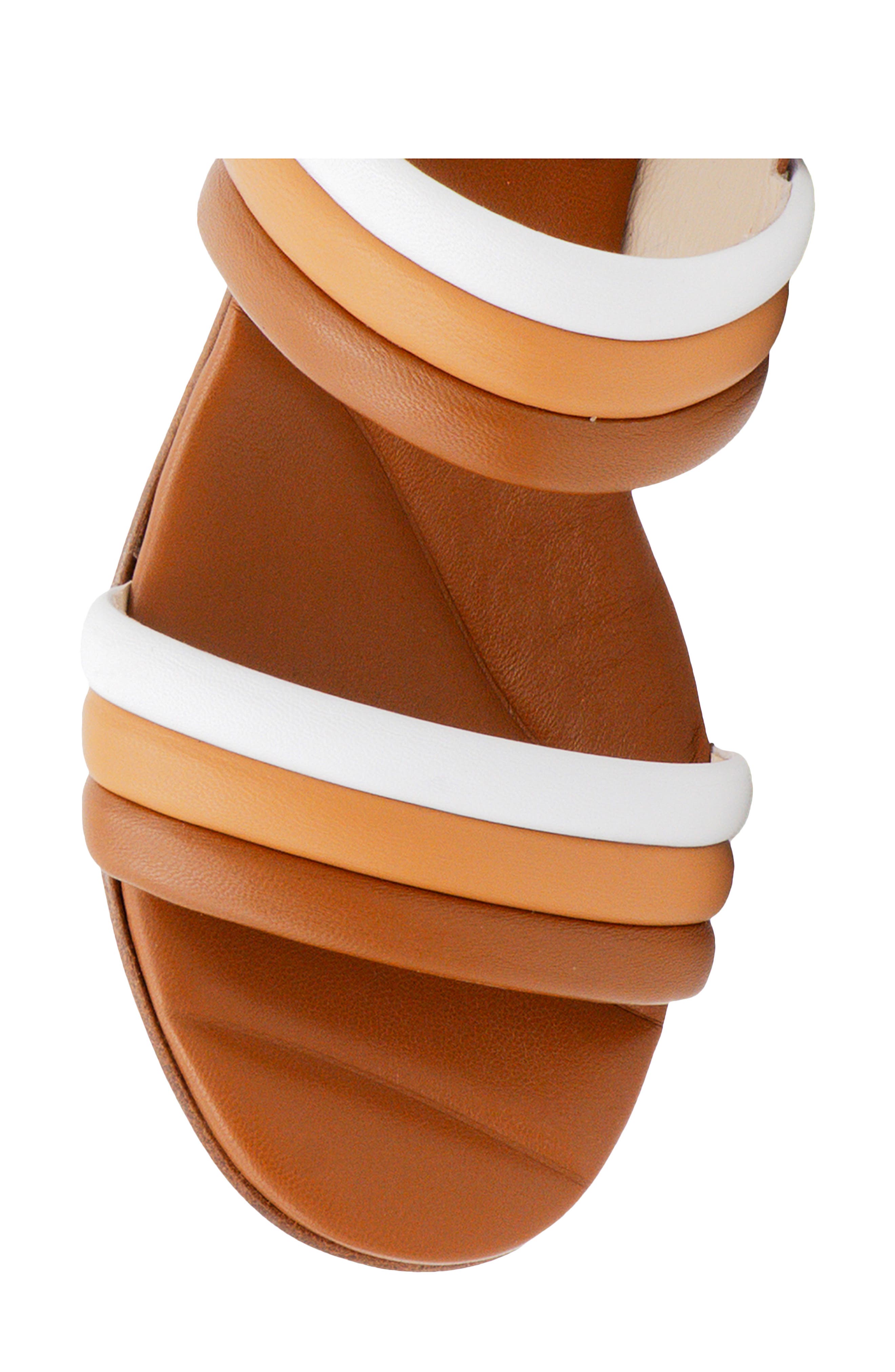 Macedonia Sandal, Alternate, color, NUT/ NATURAL/ WHITE PARMASOFT