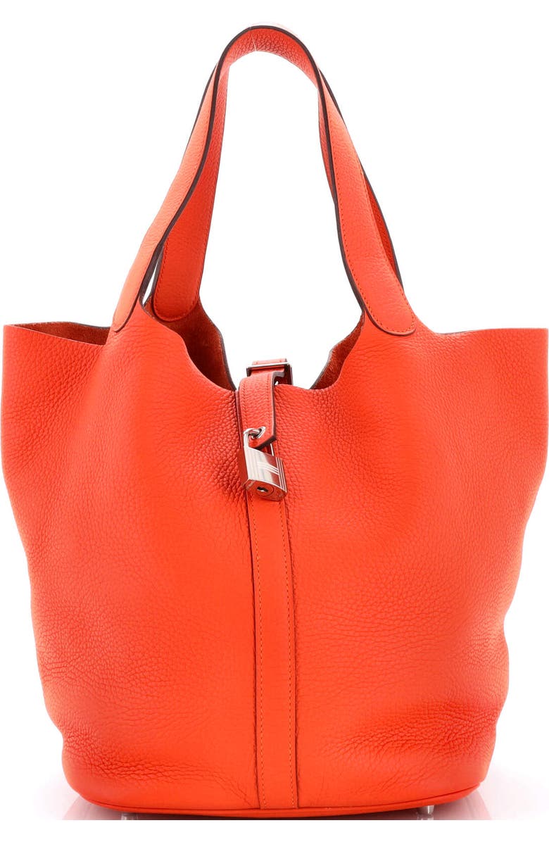 Pre-Owned Hermes Picotin Lock Bag Clemence GM, Main, color, Feu