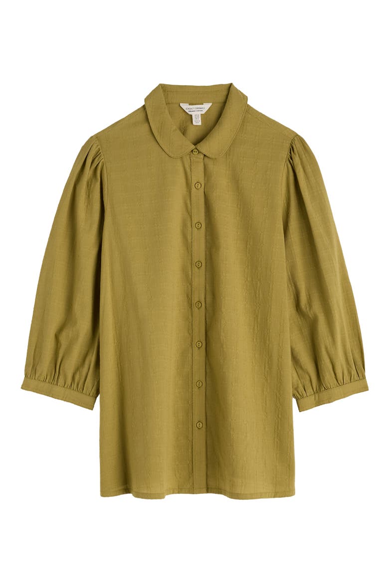 Hope Cottage II Organic Cotton Button-Up Shirt, Alternate, color, FENNEL