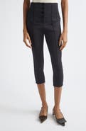 Jacquemus The Arlésien Stretch Blend Corset Capri Pants