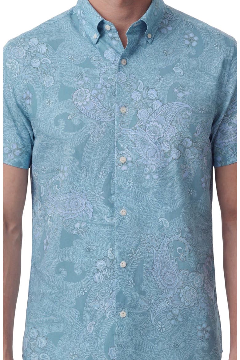 Paisley Explosion Mens Knit Shirt, Alternate, color, PAISLEY EXPLOSION TEAL