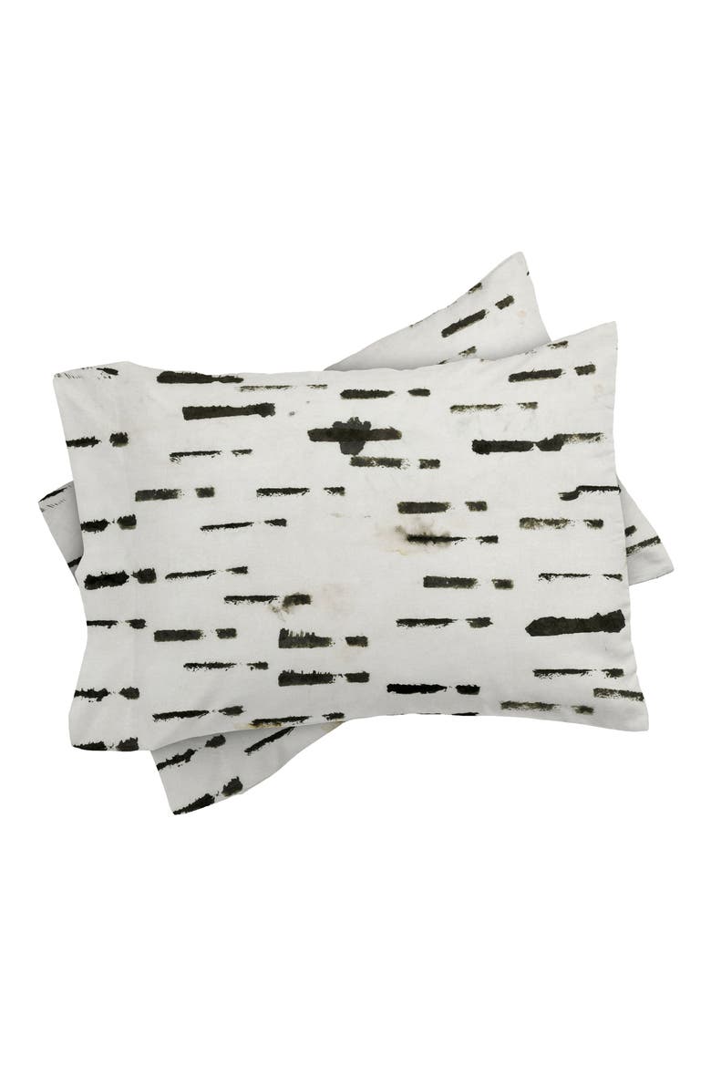 Iris Lehnhardt Wabi Sabi Duvet Cover & Sham Set, Alternate, color, BLACK/ WHITE