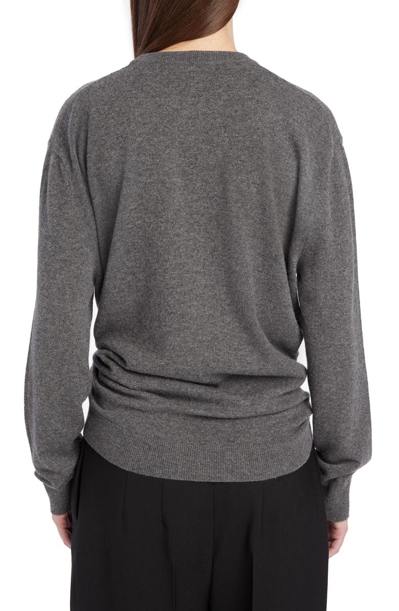 The Row Melino Front Twist Cashmere Sweater, Alternate, color, 
