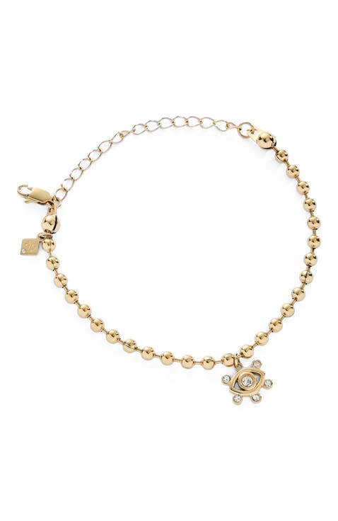 Evil Eye Ball Chain Bracelet