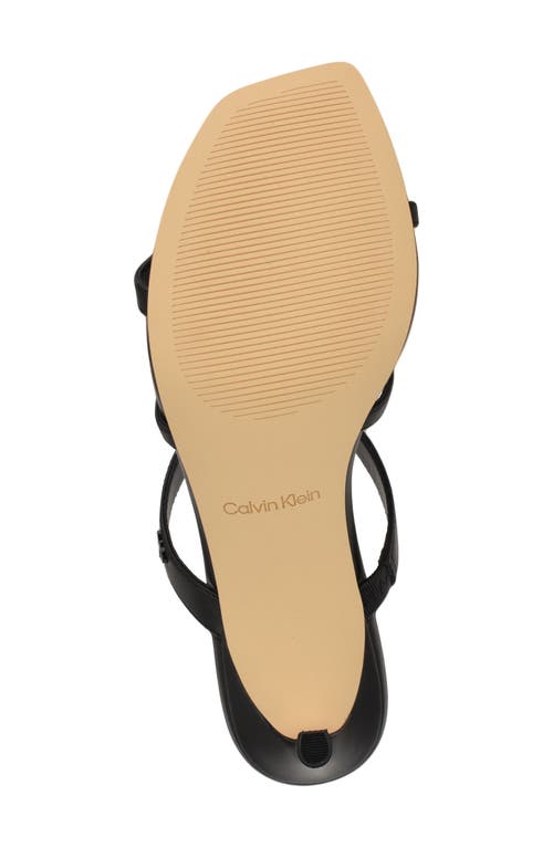 Calvin Klein Hiledy Caged Sandal In Black