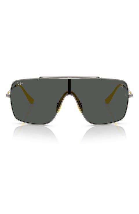 56mm Scuderia Ferrari Wrap Shield Sunglasses