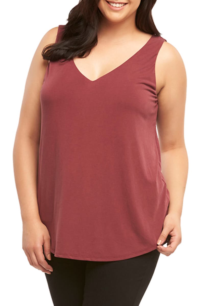 Tart Celestia Stretch Tank, Alternate, color, Tawny Port