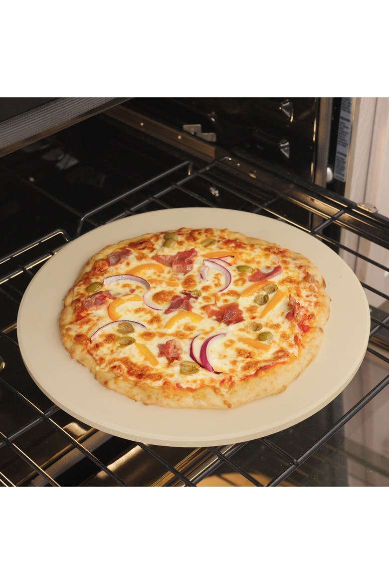 Cordierite Round Pizza Stone, 14-Inch, Alternate, color, Beige