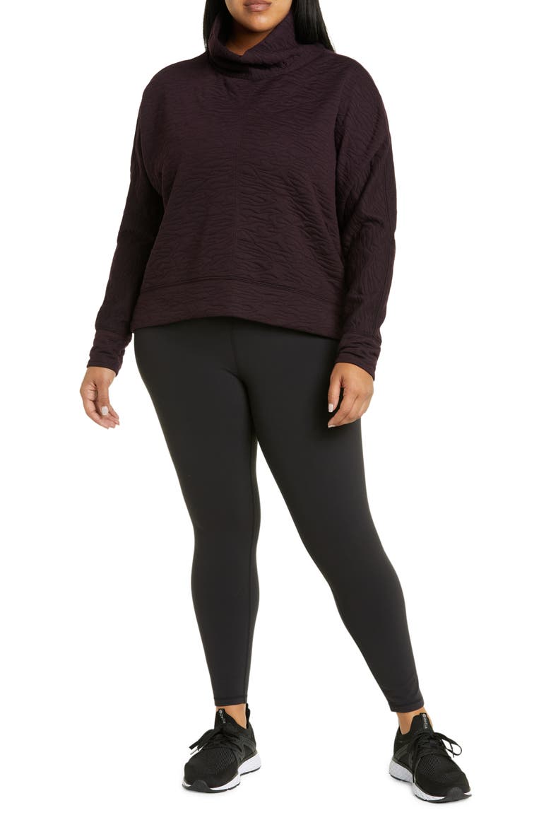 Studio Luxe High Waist Leggings, Alternate, color, BLACK