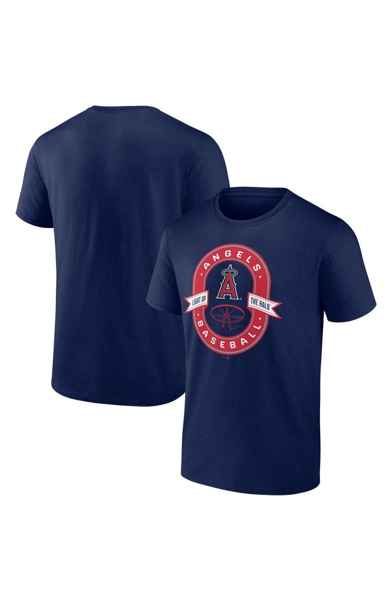 FANATICS Men's Fanatics Branded Navy Los Angeles Angels Iconic Glory Bound T-Shirt, Main, color, Navy