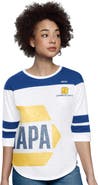 STARTER Women's Starter White Chase Elliott Grand Slam 3/4-Sleeve T-Shirt