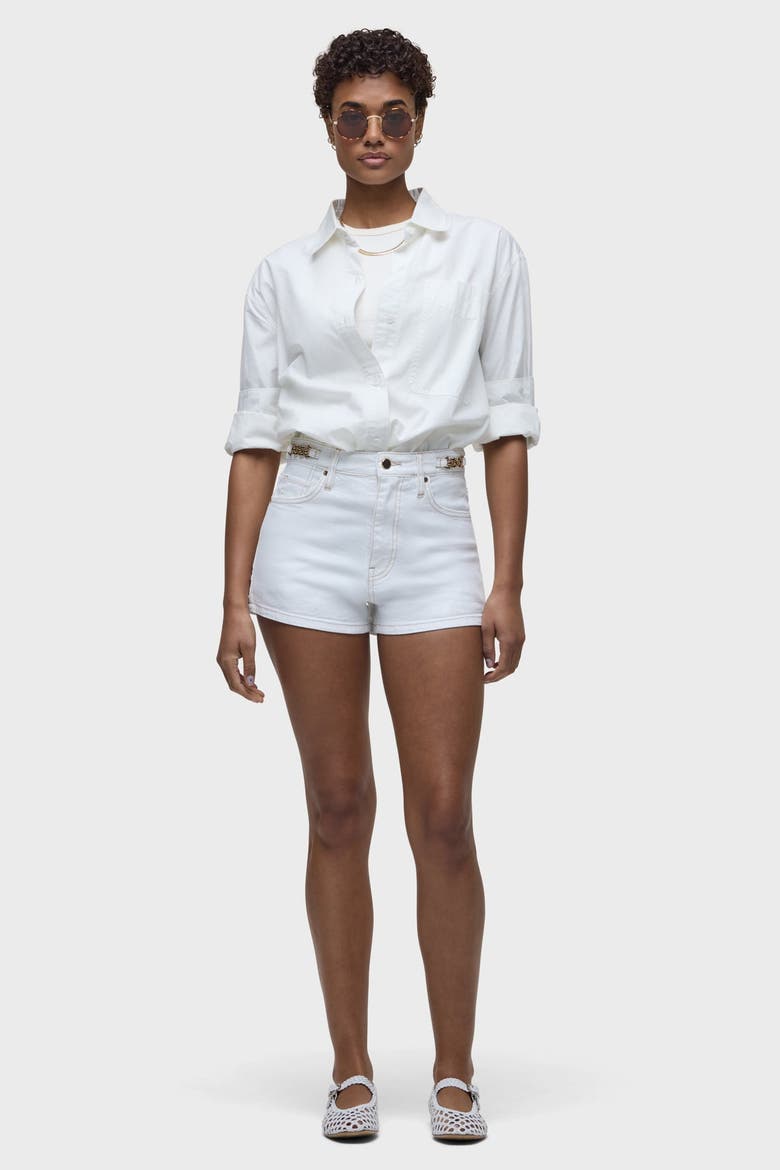 Harlow Accent Hardware Short, Main, color, WHITE