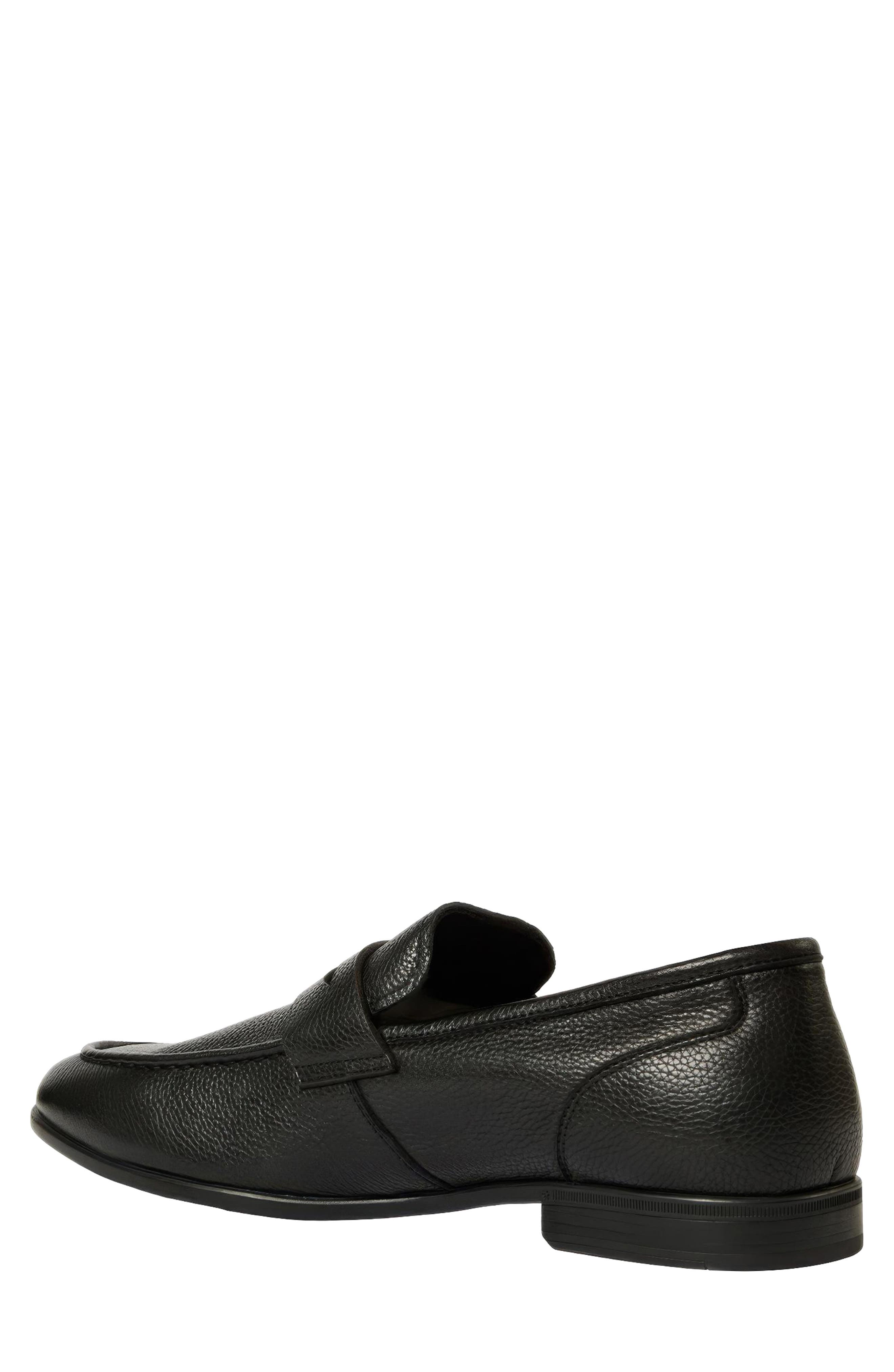 Thomas Leather Penny Loafer, Alternate, color, BLACK LEATHER