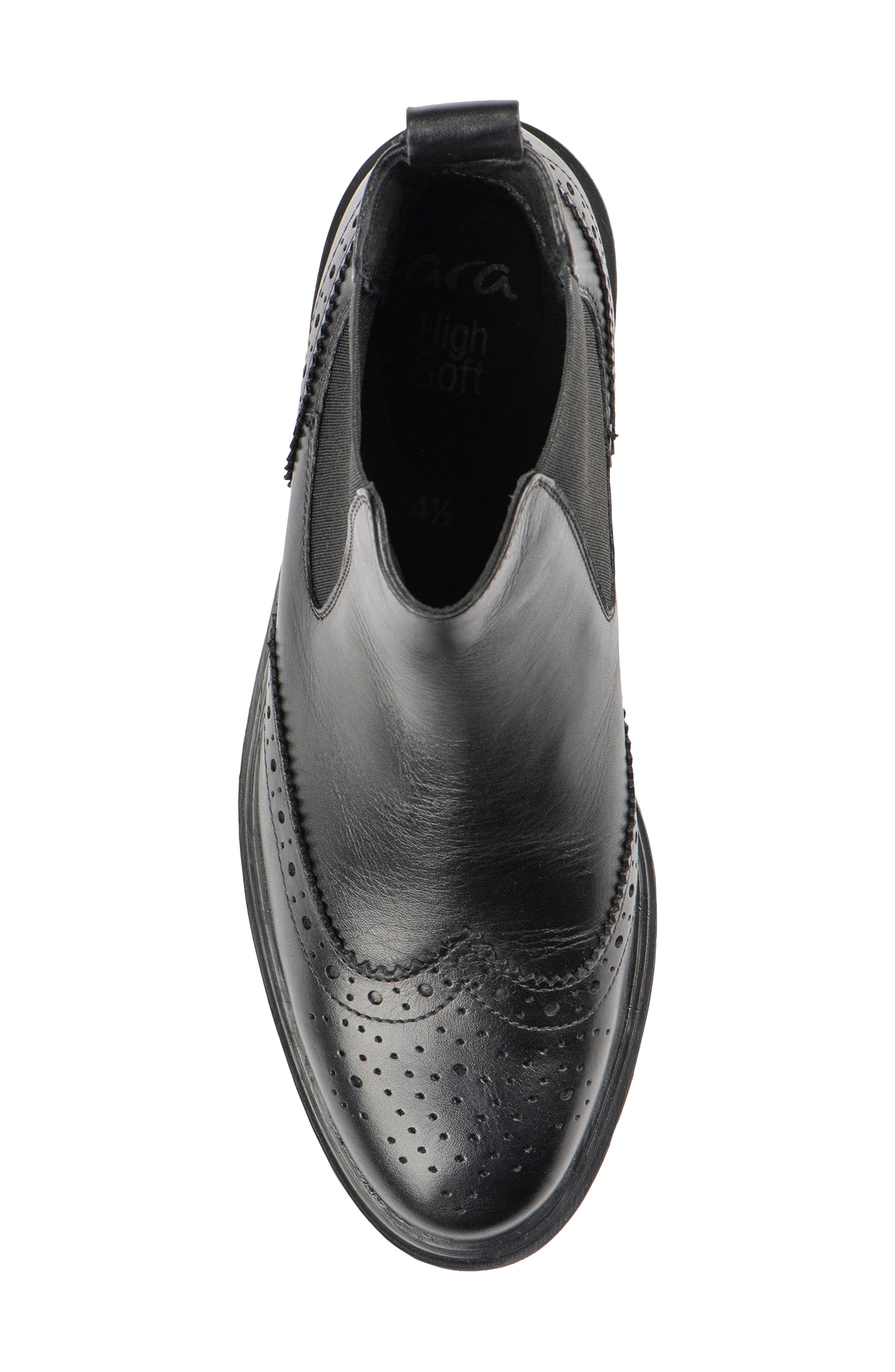 ara Tulip Wingtip Chelsea Boot, Alternate, color, 