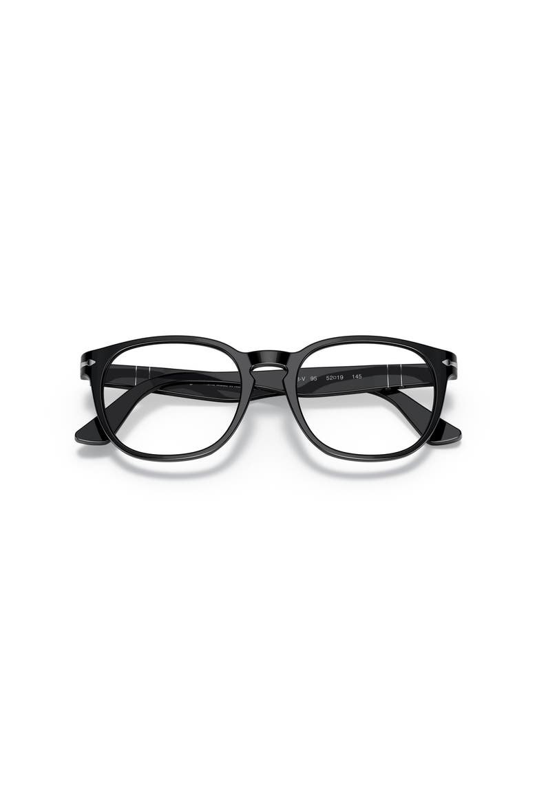 52mm Round optical glasses, Alternate, color, Black