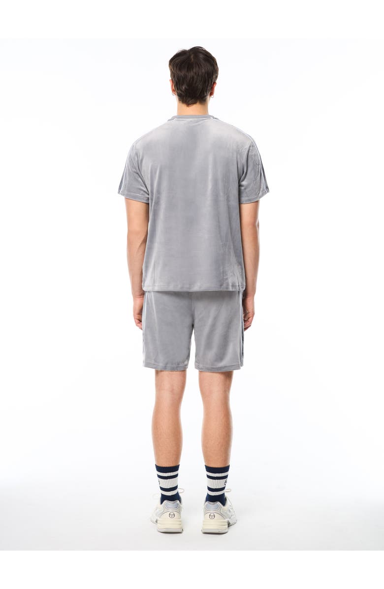 Sergio Tacchini Cresta Velour Pocket T-shirt, Alternate, color, Sleet