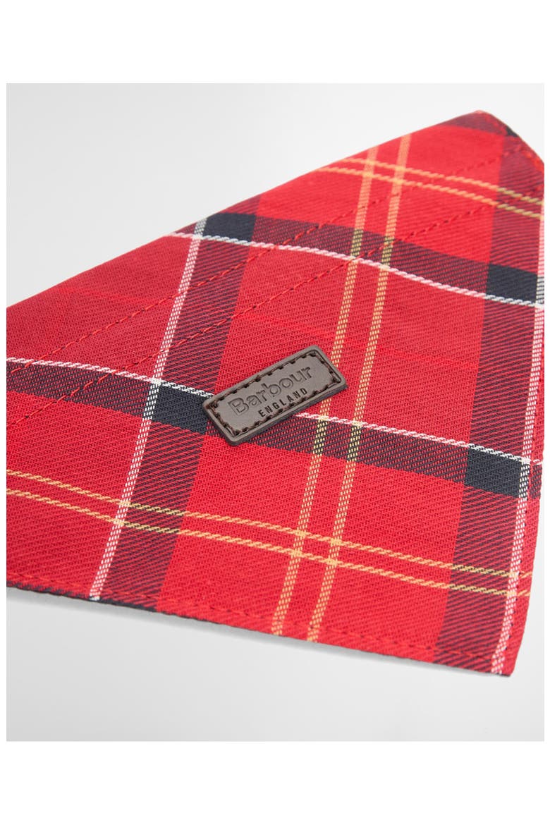 Tartan Dog Bandana, Alternate, color, CARDINAL TARTAN