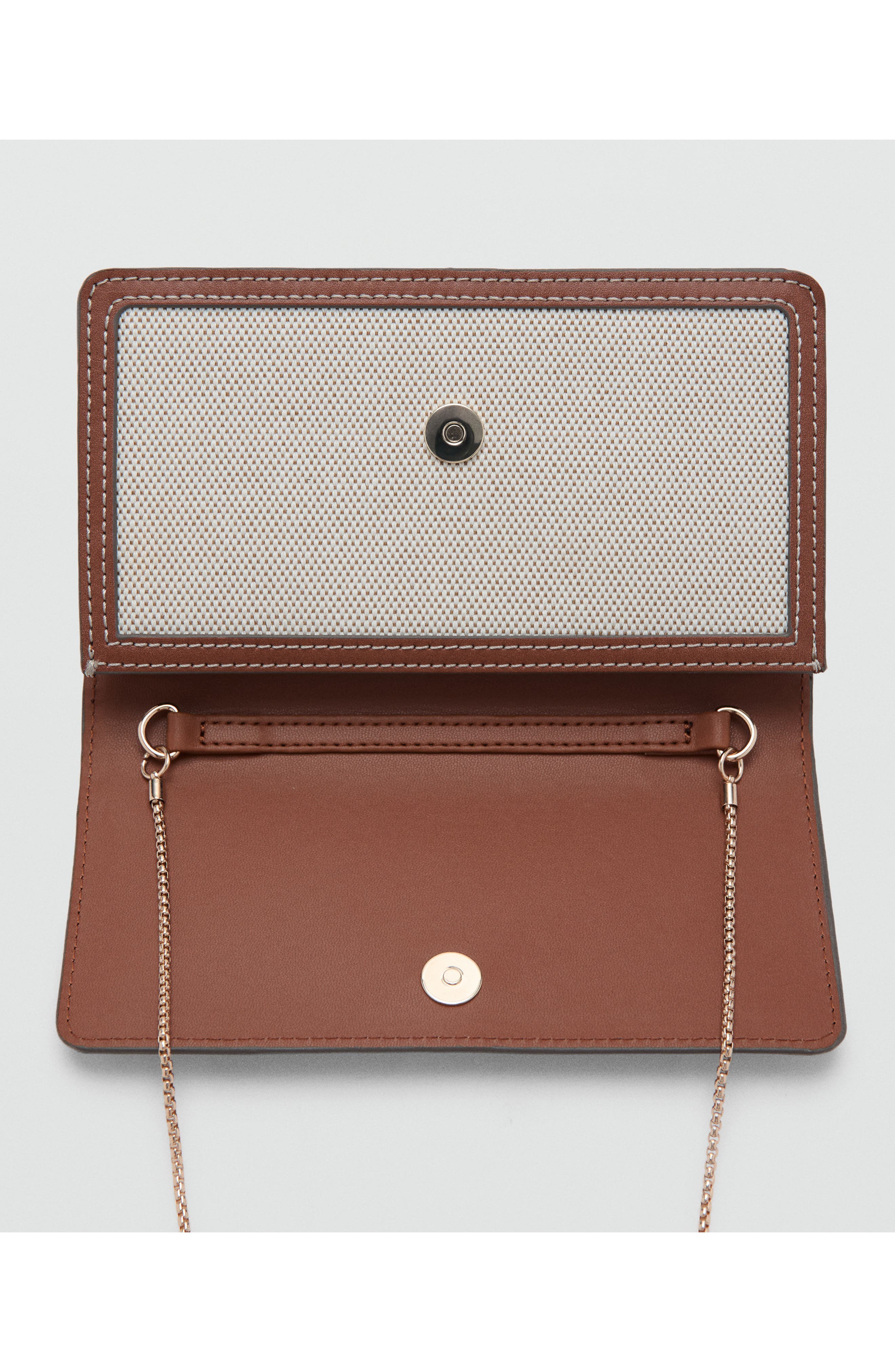 MANGO Textured Flap Wallet on a Chain (Women) | Nordstrom