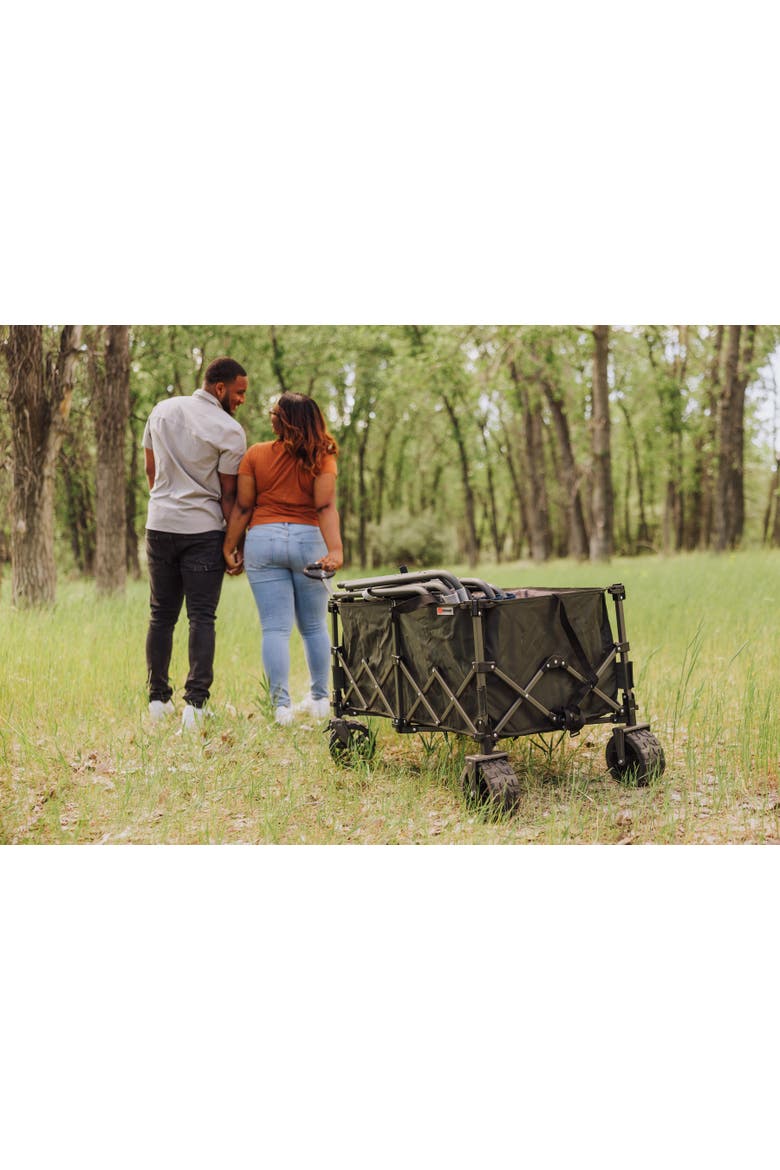 Wilderness All-Terrain Folding Wagon, Alternate, color, Moss Green