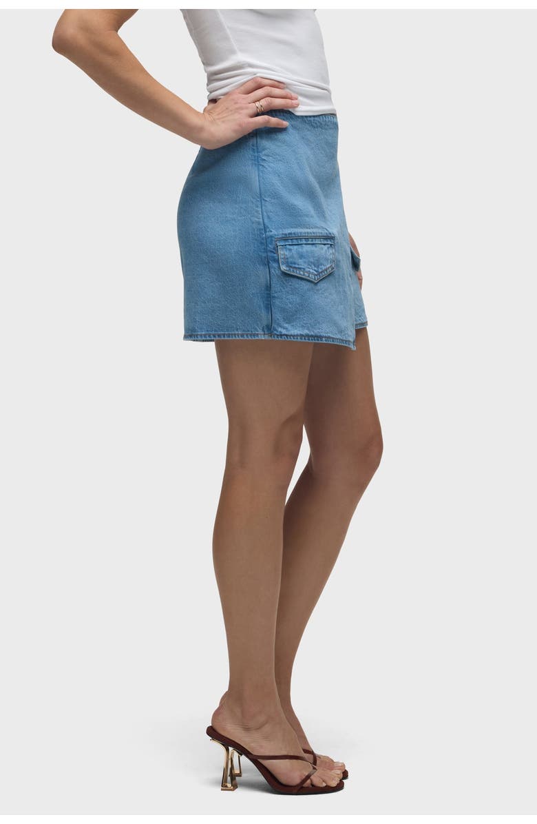 Hudson Jeans Wrap Mini Skirt, Main, color, 