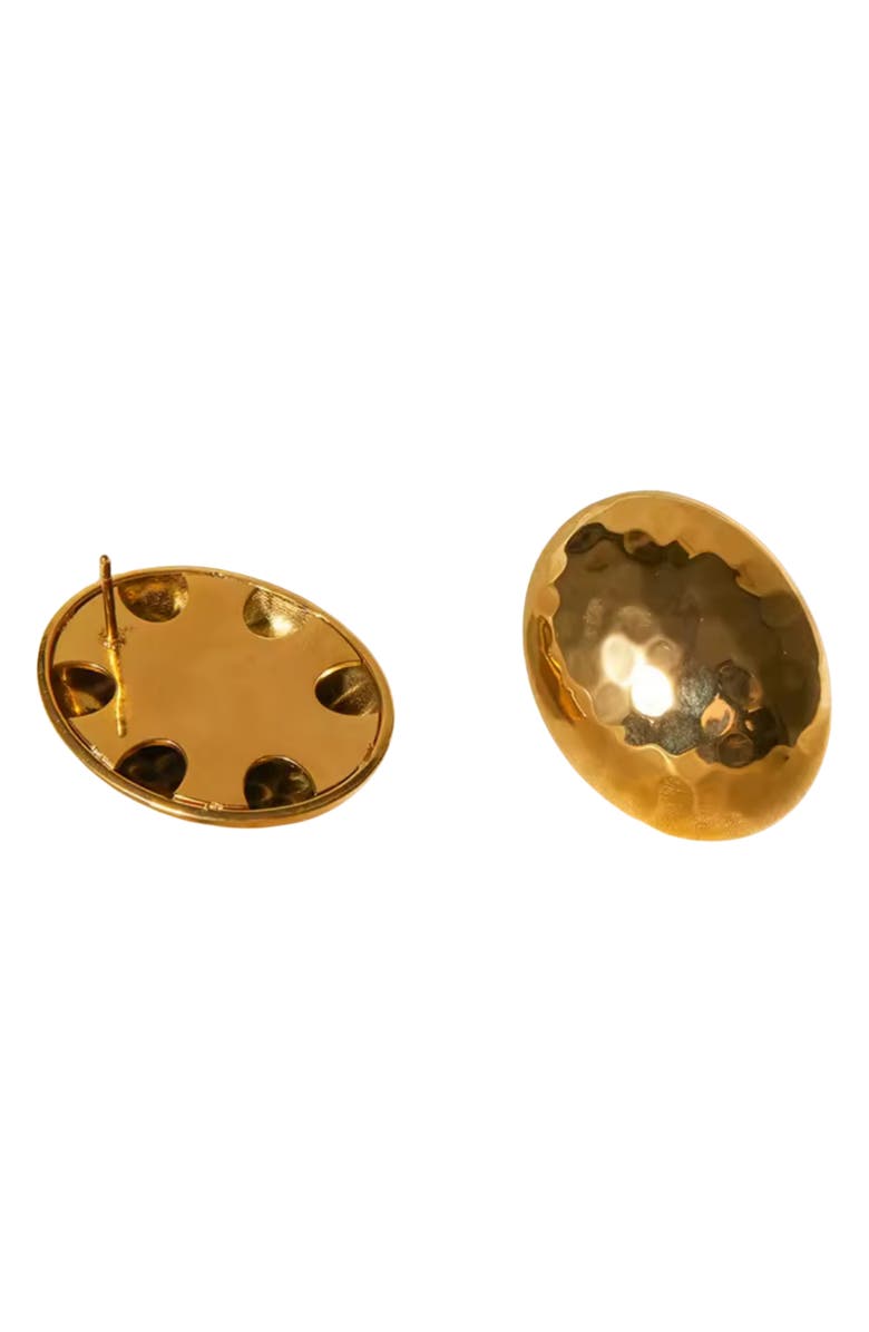 MacRae & Co. Rounded Stud Earrings, Alternate, color, Gold