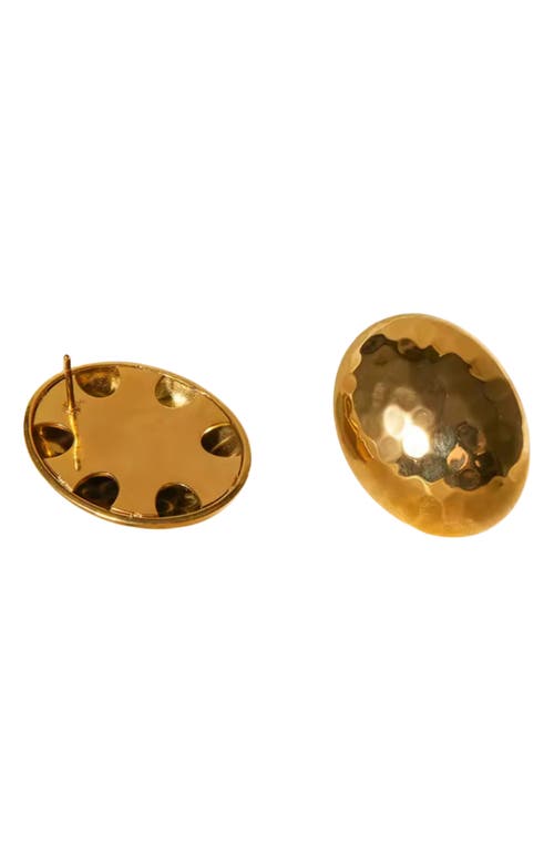 Macrae & Co . Rounded Stud Earrings In Gold