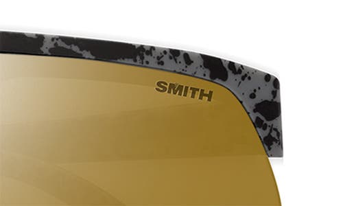 Smith Xc 138mm Chromapop™ Polarized Oversize Shield Sunglasses In Multi