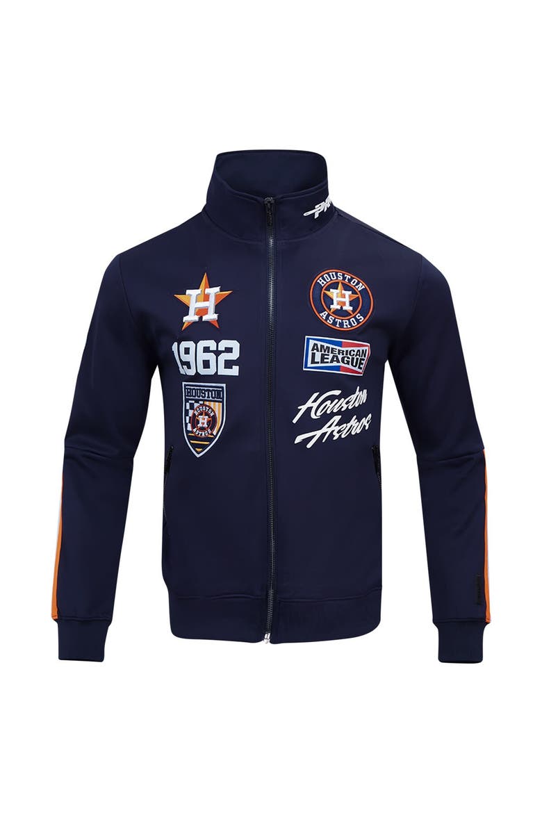 Men's Pro Standard Navy Houston Astros Fast Lane Full-Zip Track Jacket, Alternate, color, Navy