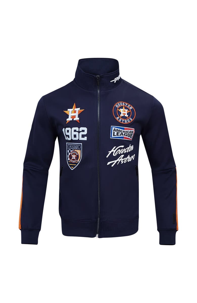 PRO STANDARD Men's Pro Standard Navy Houston Astros Fast Lane Full-Zip Track Jacket, Alternate, color, Navy