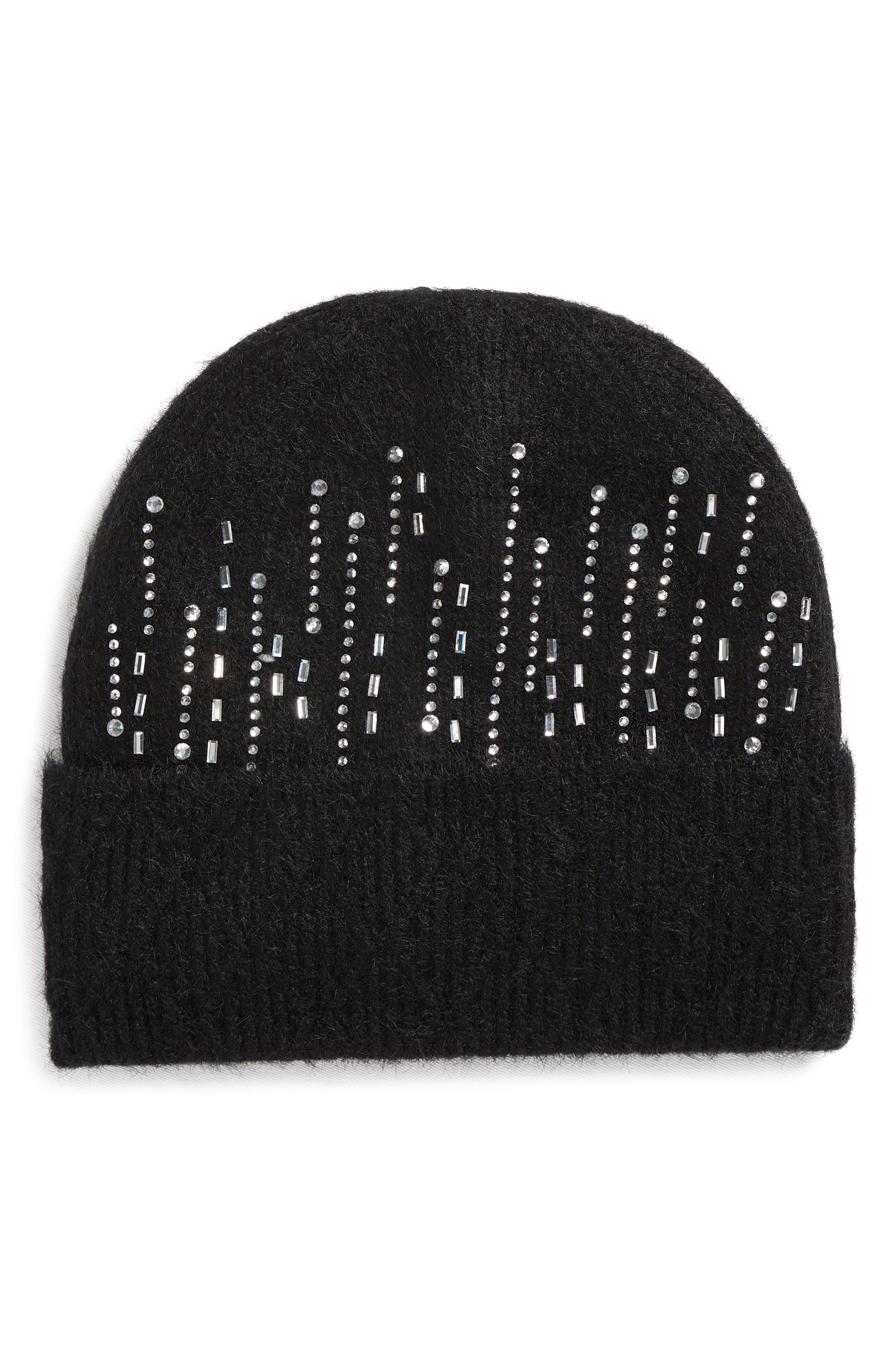 NATASHA Stroke Crystal Beanie