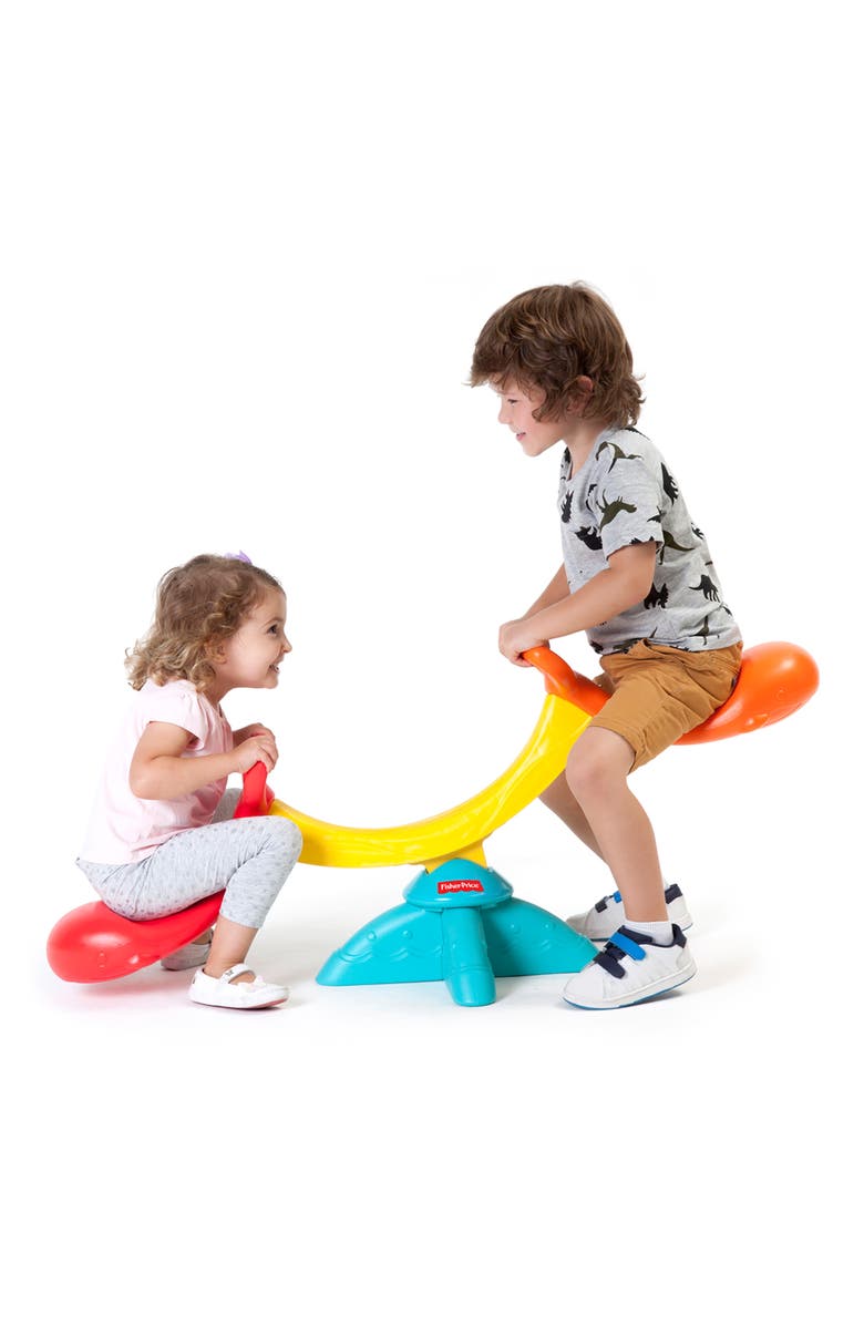 Fisher-Price Happy Whale Seesaw 360 Spinning Teeter Totter 2+, Alternate, color, Multicolored