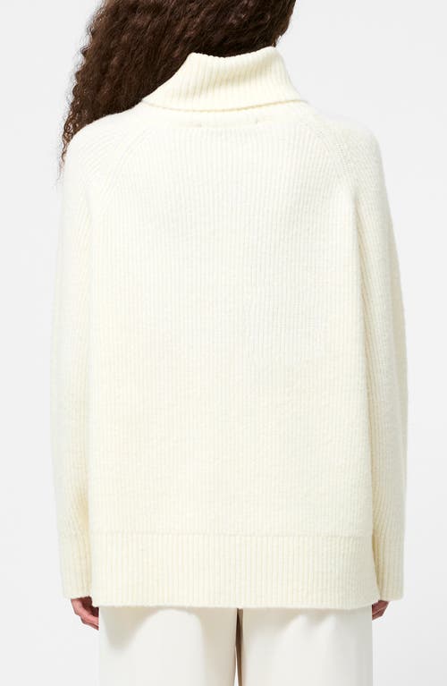 French Connection Emilia Oversize Turtleneck Sweater In White