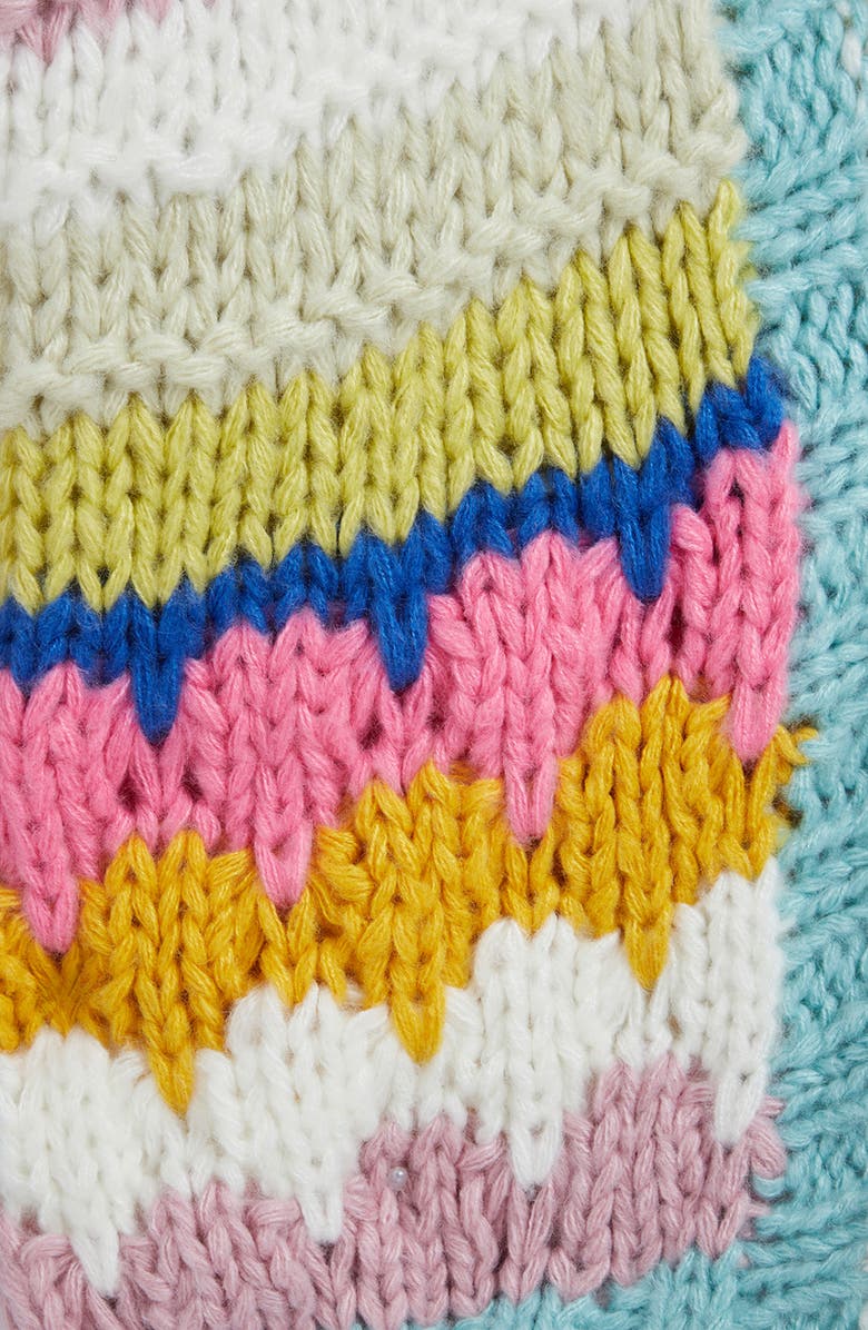 SAACHI Rainbow Bubble Cardigan, Alternate, color, Pink Multi