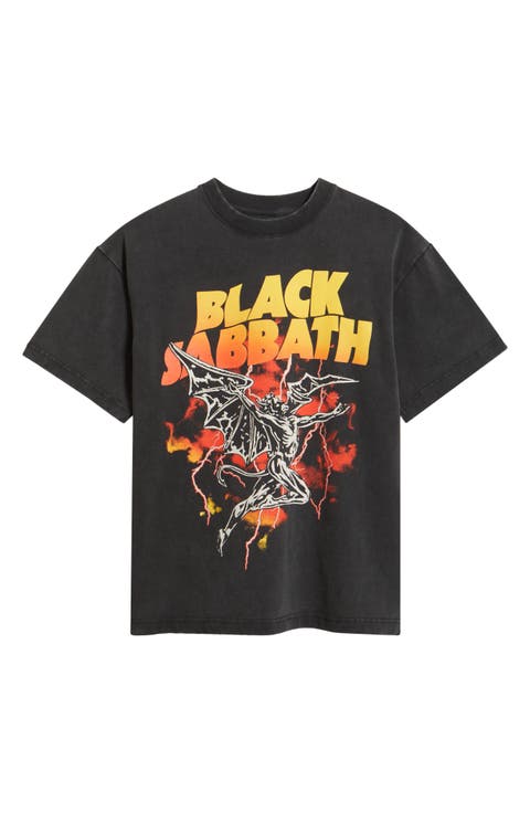 Oversize Black Sabbath Fly Graphic T-Shirt
