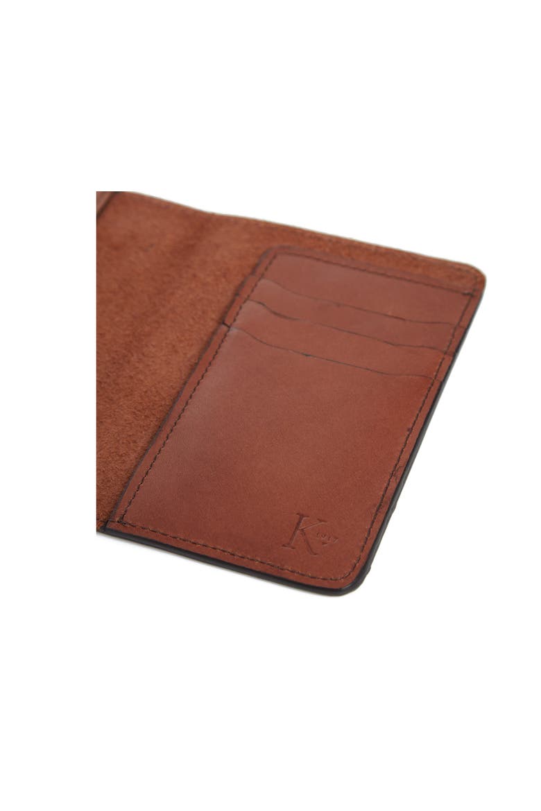Earhart Leather Passport Case, Alternate, color, Brown
