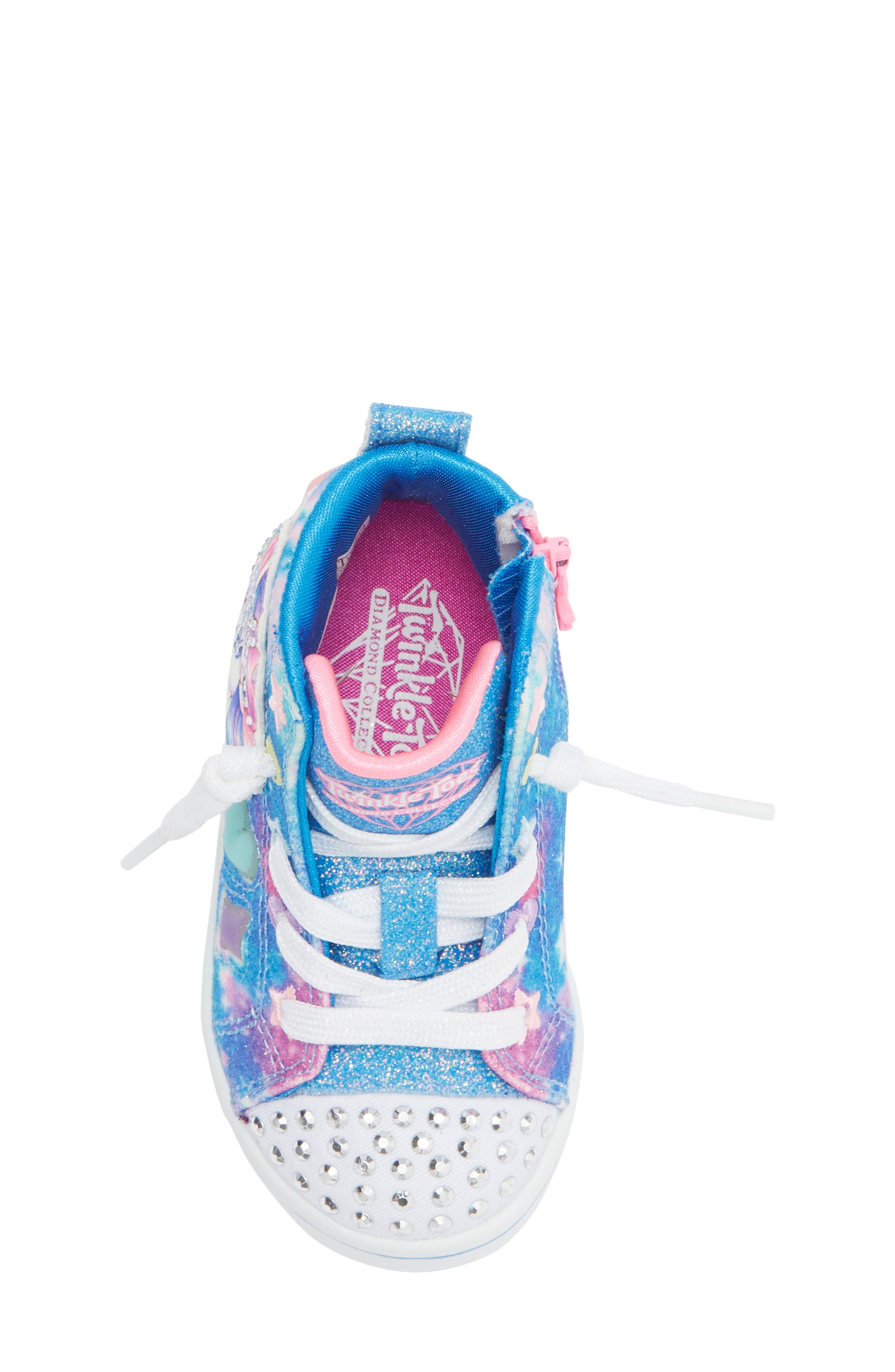 SKECHERS Kids' Twinkle Toes Twi-Lites 2.0 Light-Up Unicorn Glam Sneaker, Alternate, color, Blue Multi