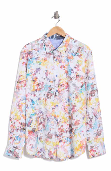 Splash of Color Print Cotton Shirt