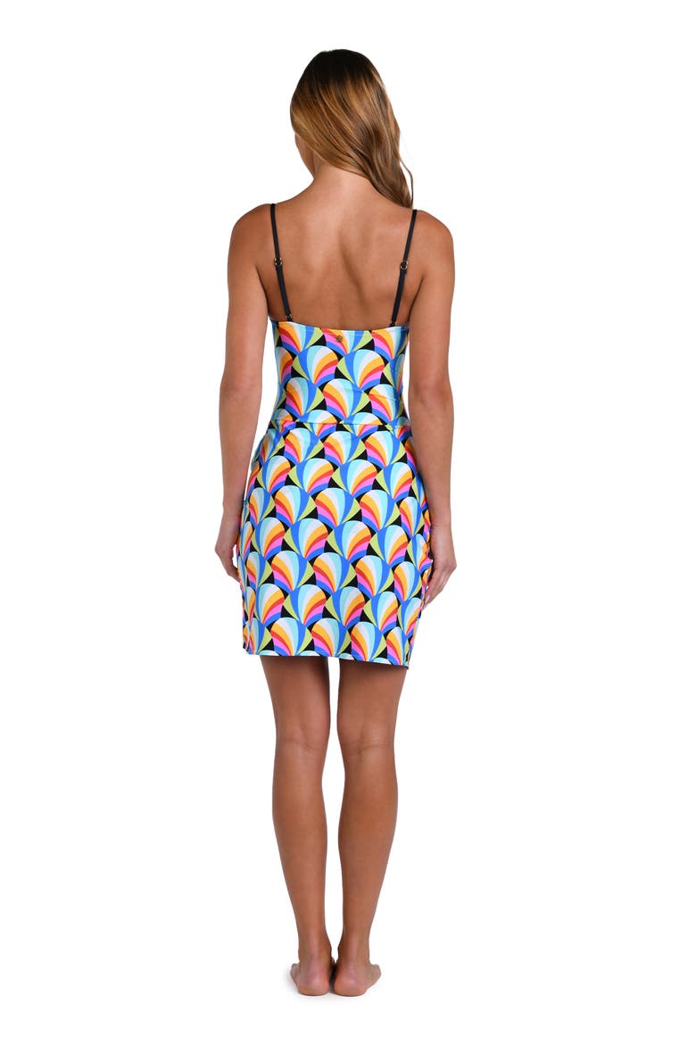 Hang Loose Faux Wrap Cover-Up Skirt, Alternate, color, WHITE MULTI
