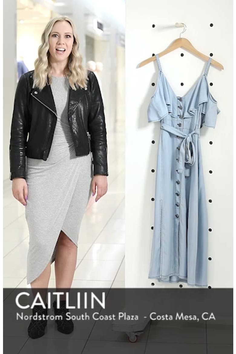 BB Dakota Caite Chambray Cold Shoulder Dress video